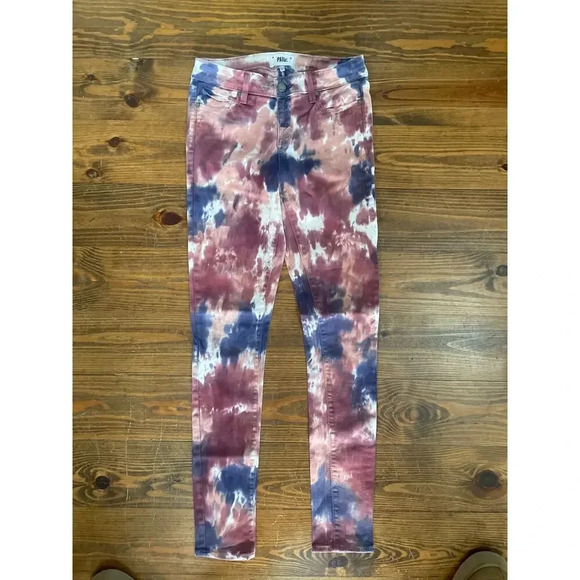 Paige Colorful Verdugo Ultra Skinny Tie Dye Jeans, sz 29 - Picture 3 of 10